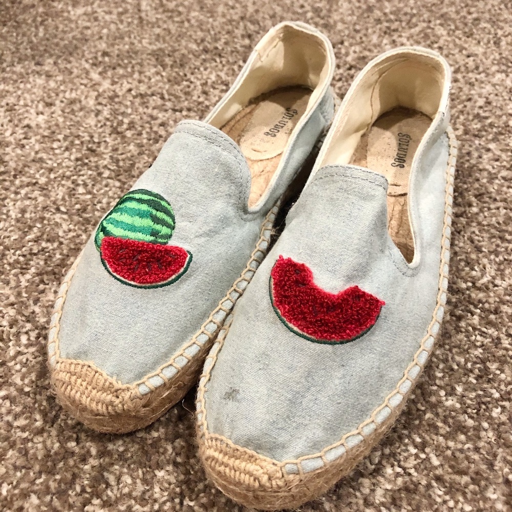 Soludos Watermelon Espadrille Loafer Womens 8
